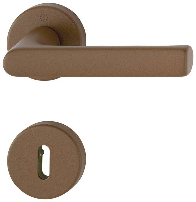 Rosettengrt.Hamburg 1700/42KB/42KBS Alu.F8607 Struktur OB DIN L/R D/D HOPPE