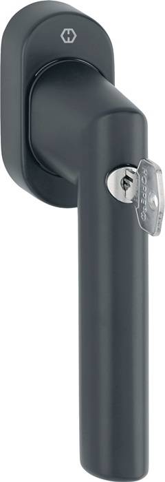 Fenstergriff Ams.E0400S/US9056 100NM VA 32-42mm F9714M schwarz ma abschl.