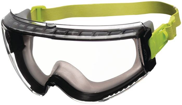 Vollsichtschutzbrille Avatar Plus EN166,EN170,UKCA schwarz/grün,klar Neoprenband