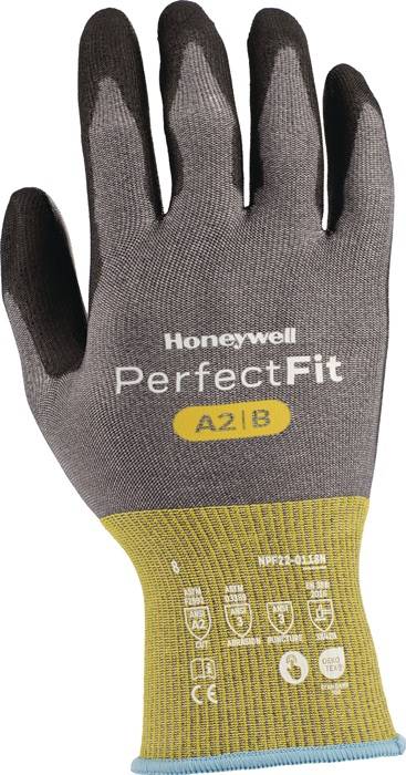 Schnittschutzhandschuhe Perfect Fit Gr.9 gelb/schwarz EN 388 PSA II HONEYWELL