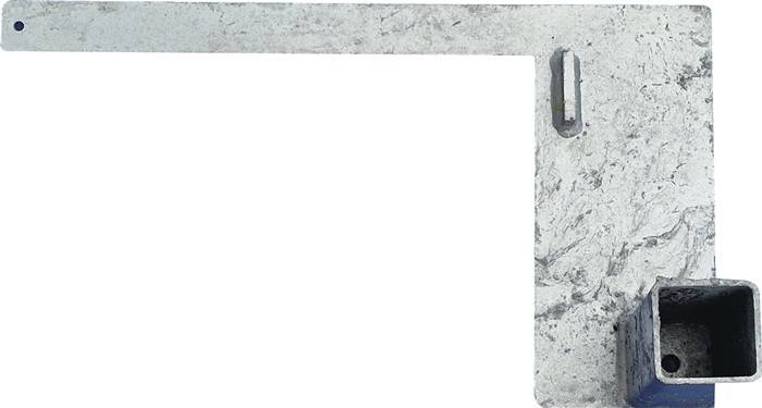 Geländerhalterung B170xH120xL400mm Metall f.RoadPlate 23/05 OXFORD