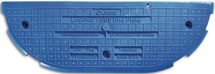 Endstück LowPro® 15/05 Road Plate blau L.1500mm B.500mm G.10kg OXFORD