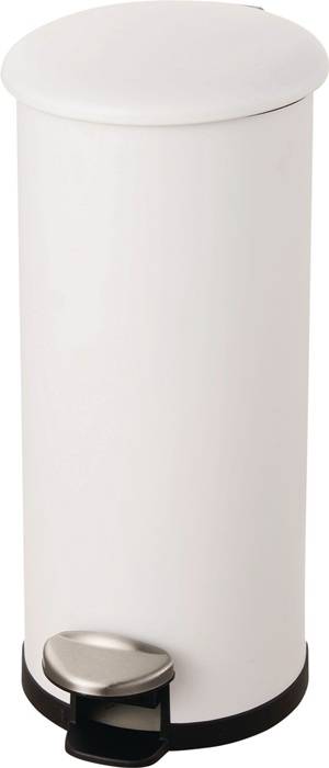 Tretabfallsammler Helit "the zinc" 30l D270xH623mm Stahl,pulv.weiß HELIT