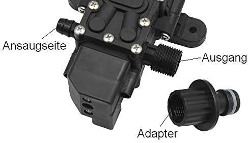 12V Druckwasserpumpe Hochdruck Trinkwasserpumpe Automatik Wasserpumpe