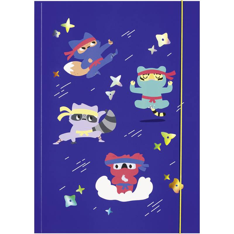 folia Zeichnungsmappe HOTFOIL "NINJAS", Karton, DIN A3