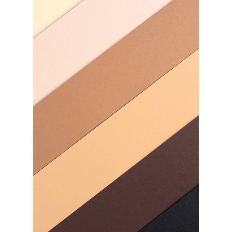 folia Tonpapier-/Fotokarton-Block "Shades of us", 20 Blatt
