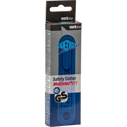 WEDO Safety-Cutter MetDetec 811, Klinge: 19 mm, blau