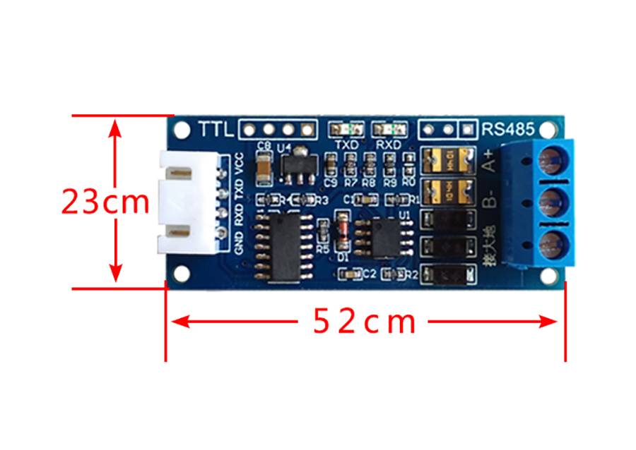 TTL to RS485 Module 3,3V/5V with Cable for Arduino Raspberry Pi