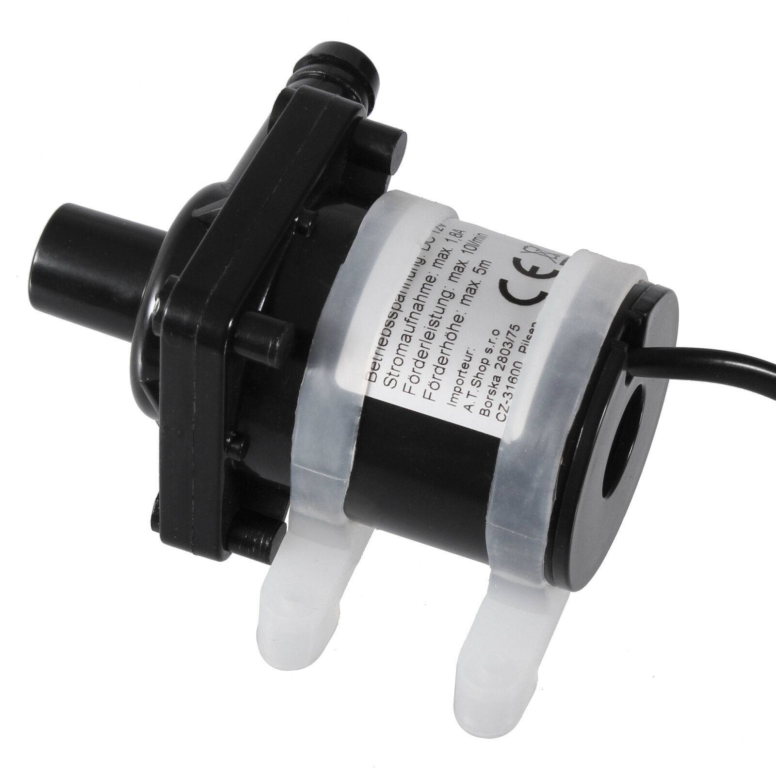 12V Wasserpumpe 600L/h Trinkwasserpumpe Frischwasserpumpe Boot Caravan