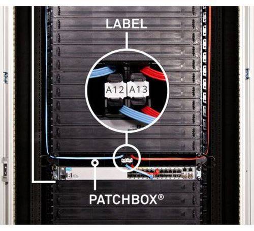 PATCHBOX ID Labels - Kabel-Kennzeichnungsetiketten (Packung mit 96 Stück)