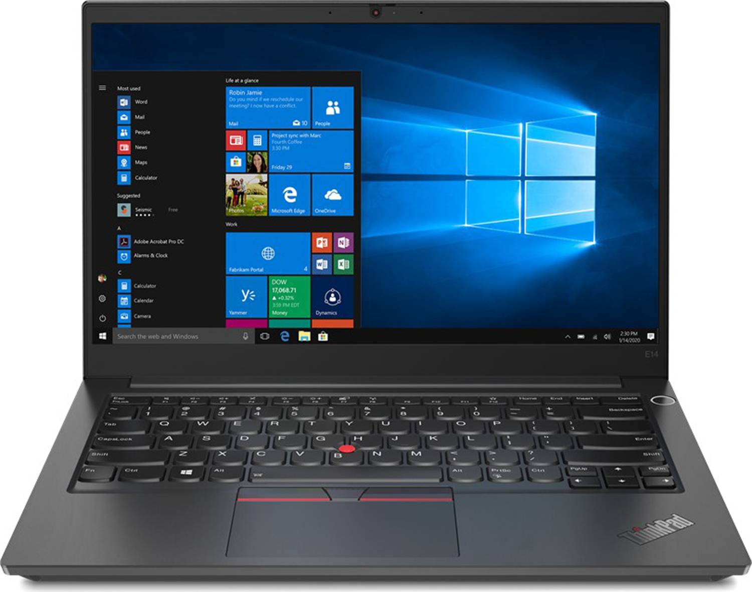 Lenovo ThinkPad E14 G2 14 Zoll Notebook i5-1135G7 16GB 512GB SSD FHD DE Backlight FP 4G WCAM WIN11 Gut - Refurbished