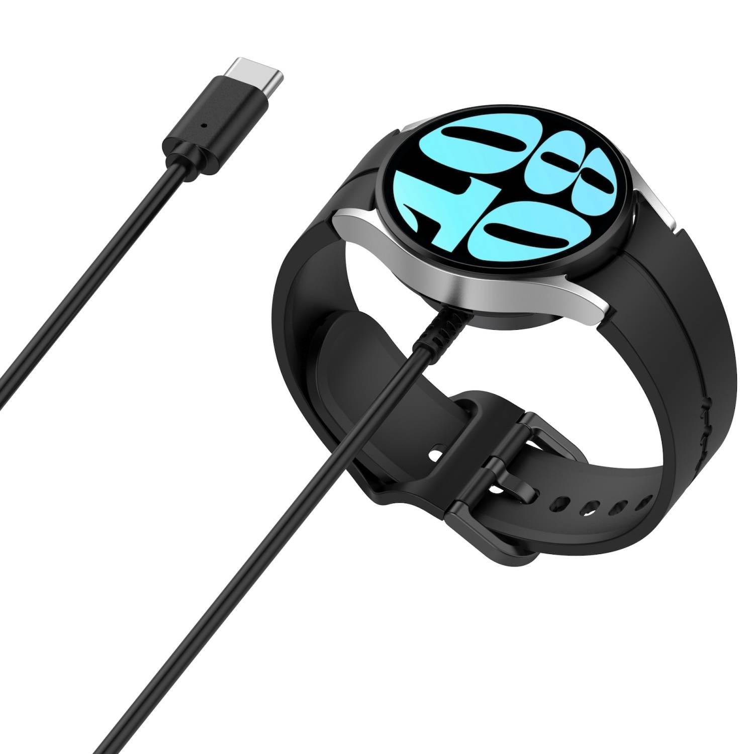 Für Samsung Galaxy Watch Ultra 47mm Magnetisches USB-C Smart Ladekabel 1 Meter