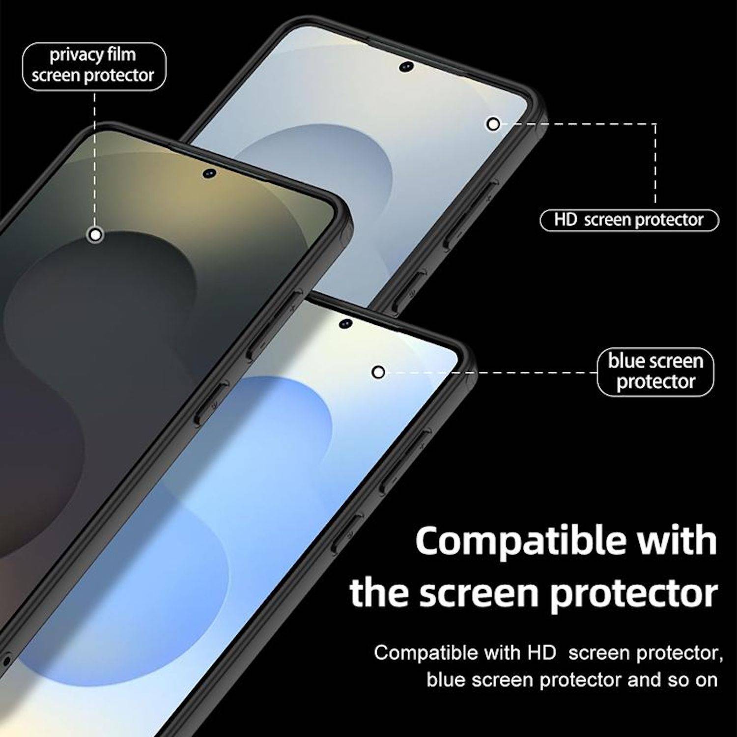 Für Samsung Galaxy S25 Edge 5G Armor Clear verstärkte Ecken Hülle Transparent