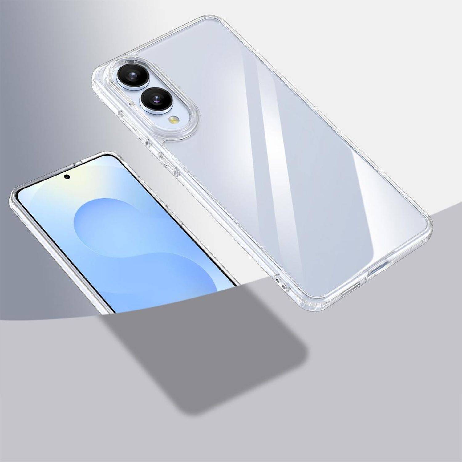 Für Samsung Galaxy S25 Edge 5G Armor Clear verstärkte Ecken Hülle Transparent