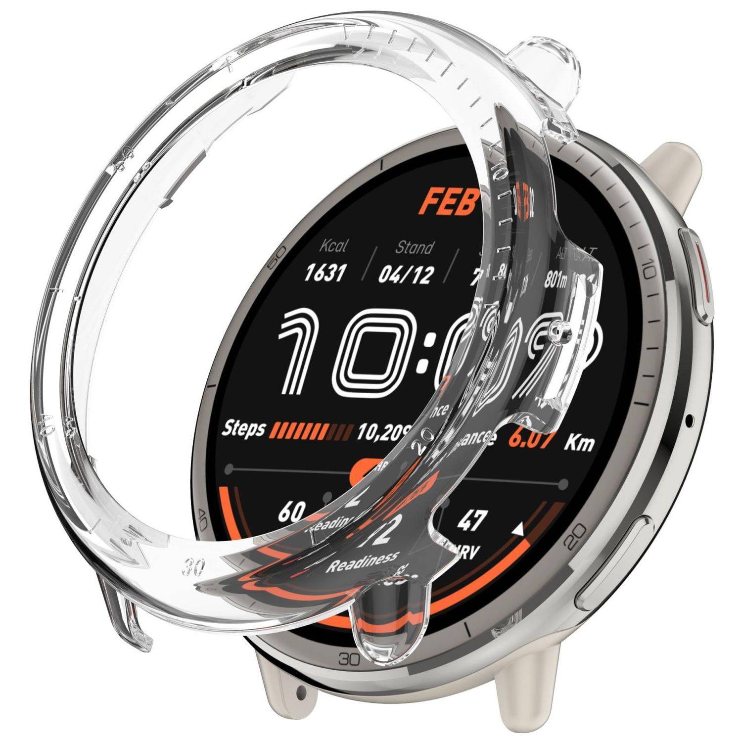 Für Amazfit Active 2 Design Kunststoff PC Watch Schutz Gehäuse Hülle Transparent