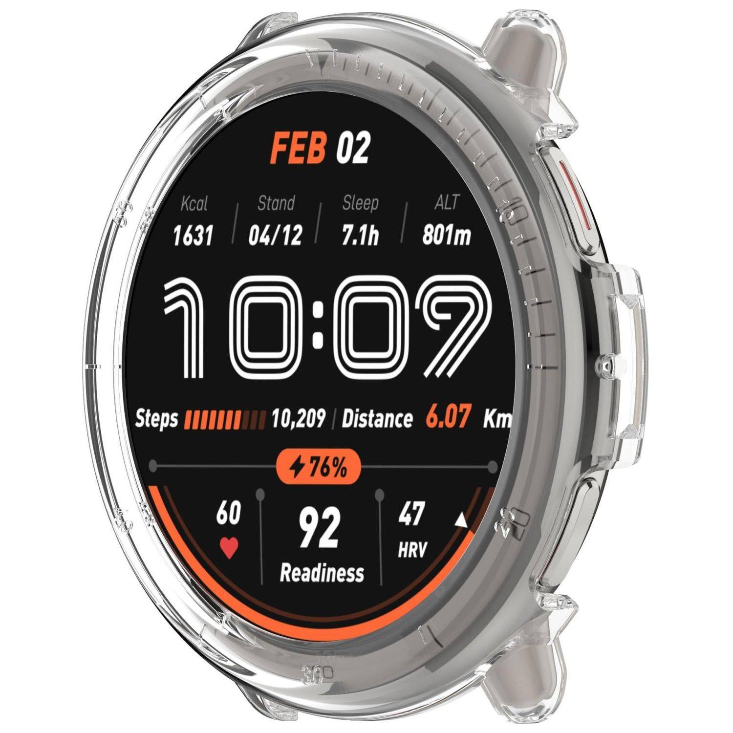 Für Amazfit Active 2 Design Kunststoff PC Watch Schutz Gehäuse Hülle Transparent