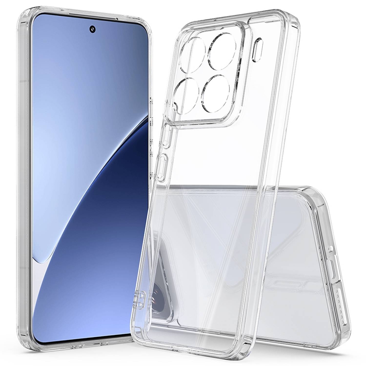 Für Xiaomi 15 Pro Silikon TPU Schutz Handy Hülle Cover Ultra Dünn Flexibel Transparent