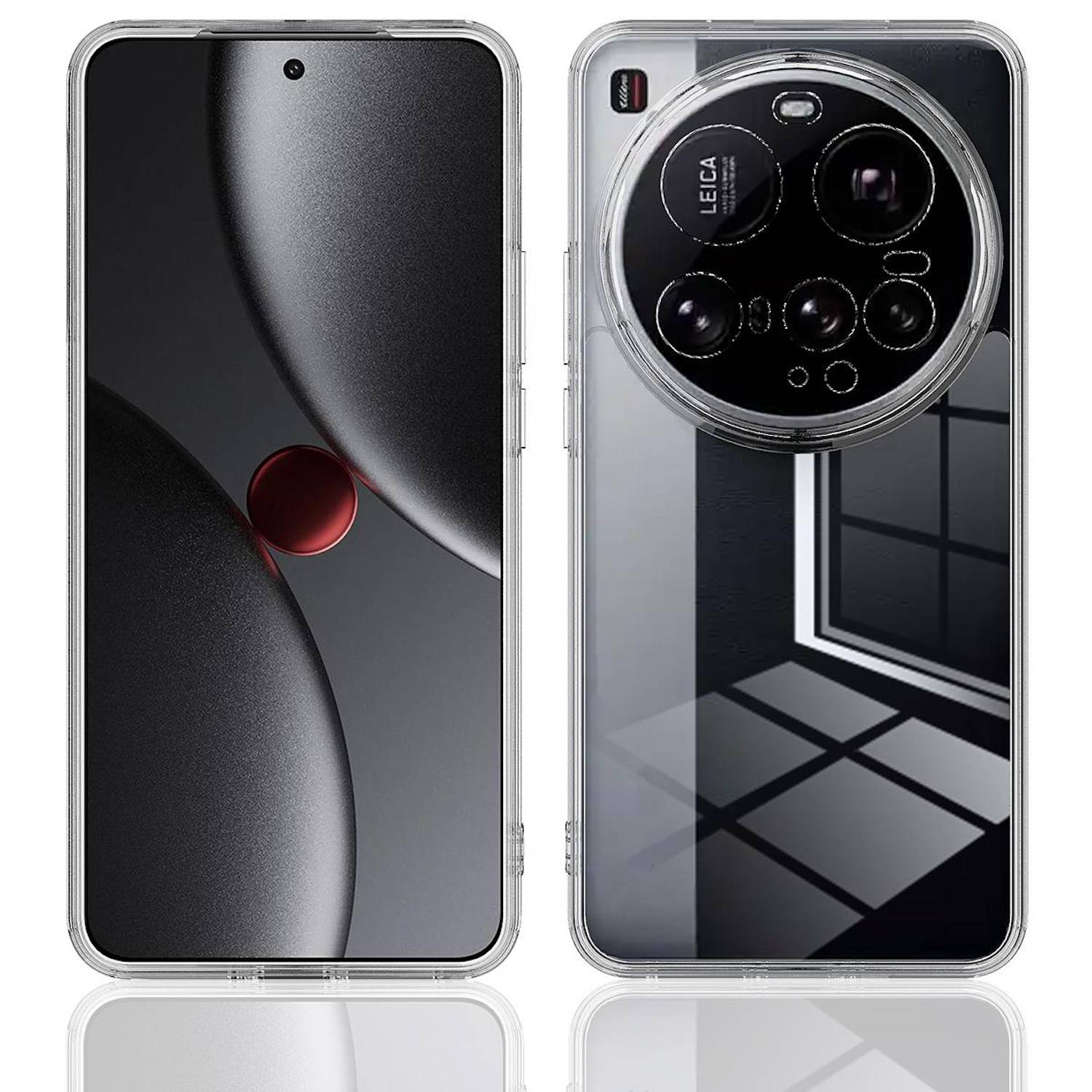 Für Xiaomi 15 Ultra Silikon TPU Case Transparent + Curved H9 Glas Folie Handy Hülle Schutz