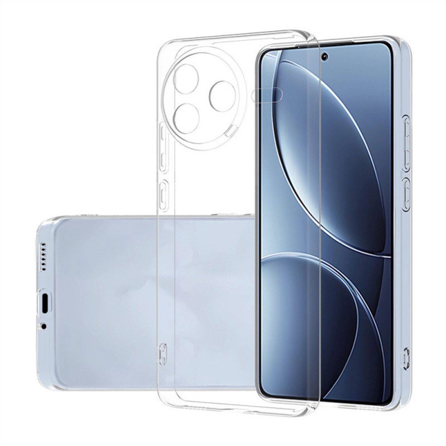 Für Xiaomi Poco F7 Pro Silikon TPU Schutz Handy Hülle Cover Ultra Dünn Flexibel Transparent
