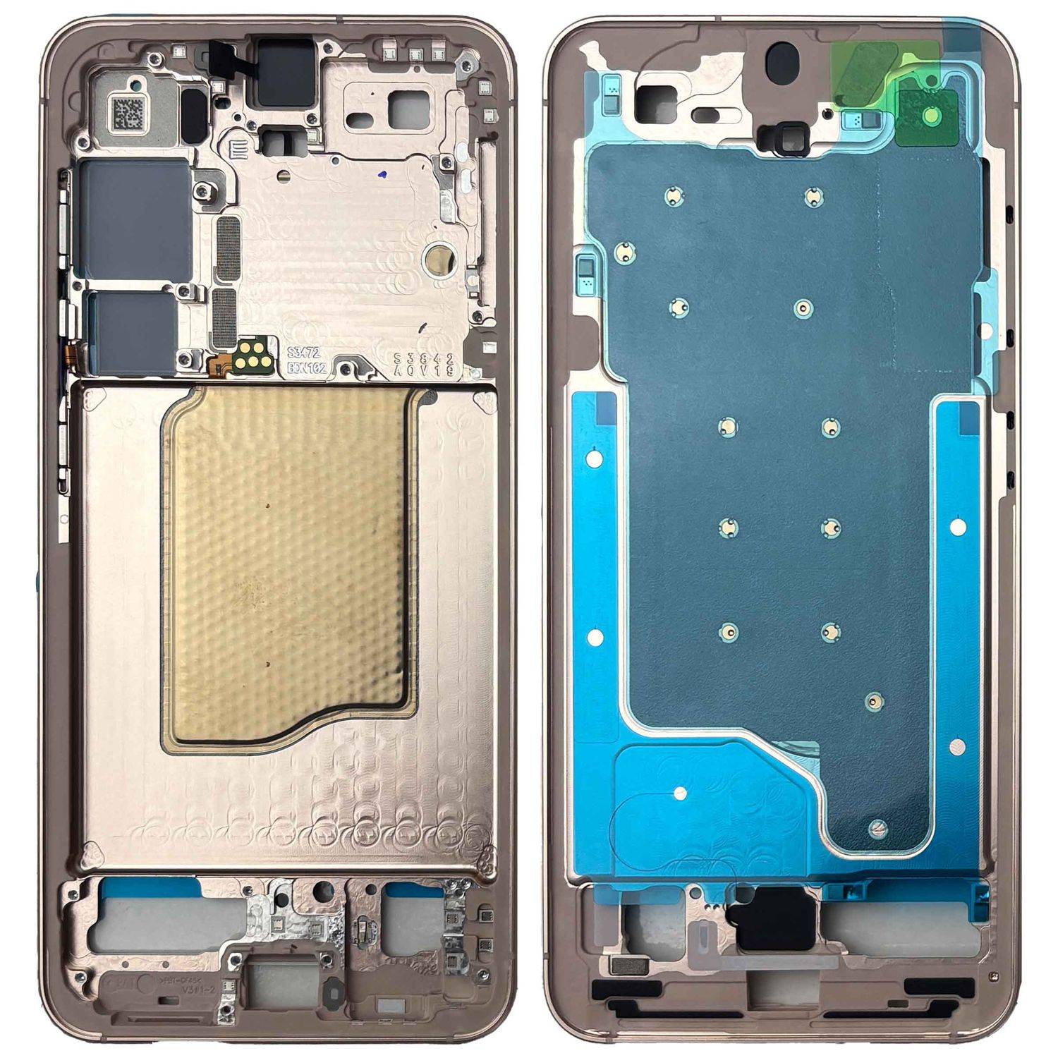 Samsung Mittelrahmen Display Galaxy S25 GH82-36328F Ersatzteil Pinkgold