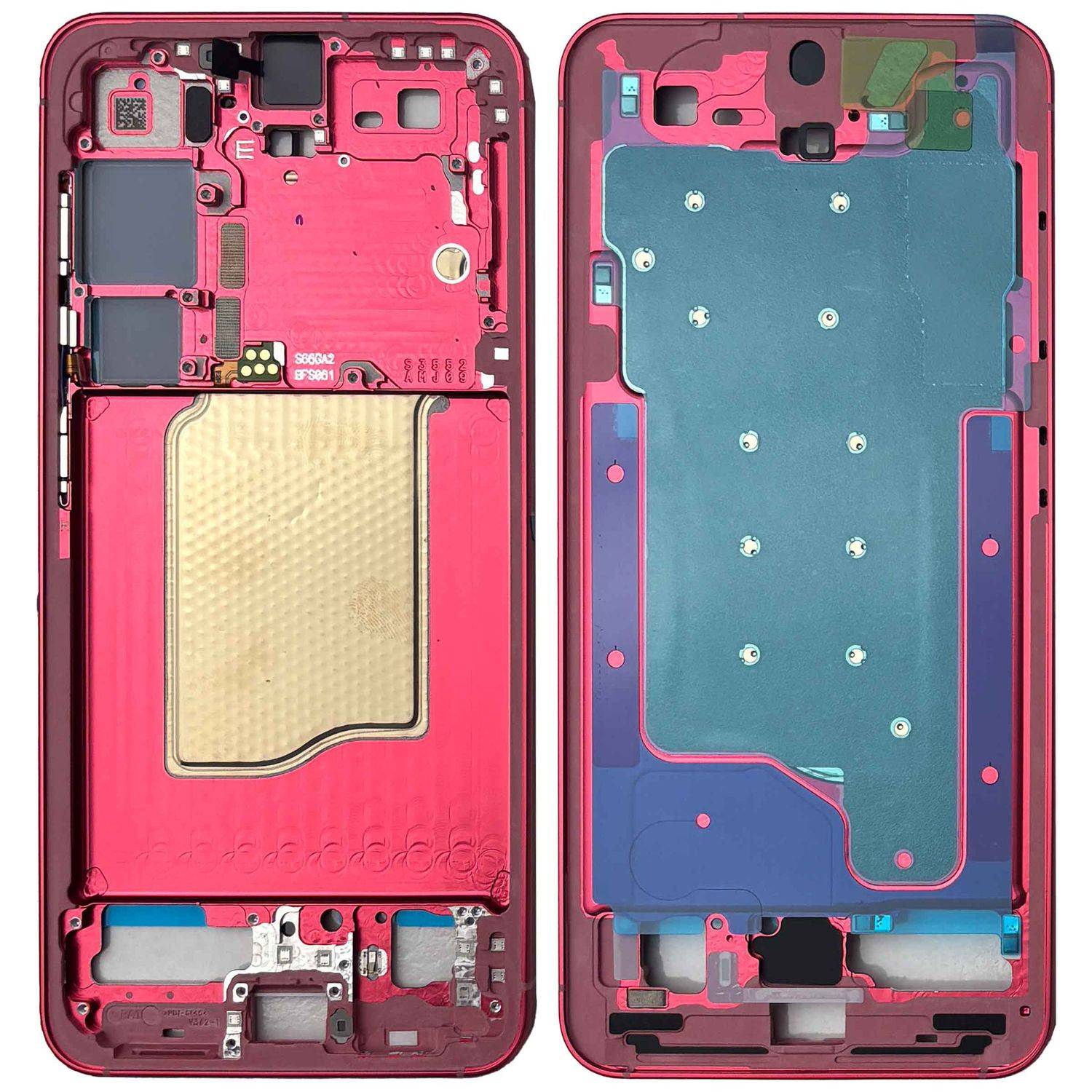 Samsung Mittelrahmen Display Galaxy S25 GH82-36328G Ersatzteil Coralred