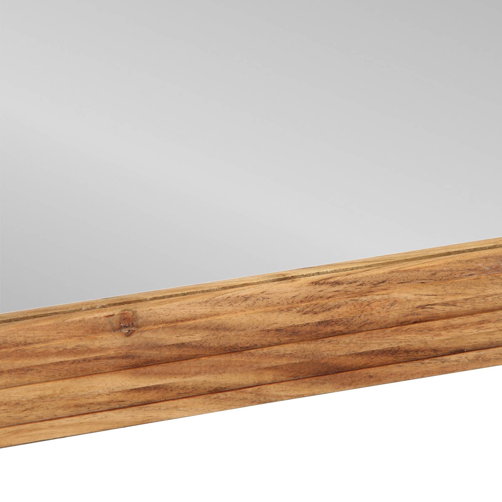 vidaXL Badspiegel 50x70x3 cm Massivholz Akazie