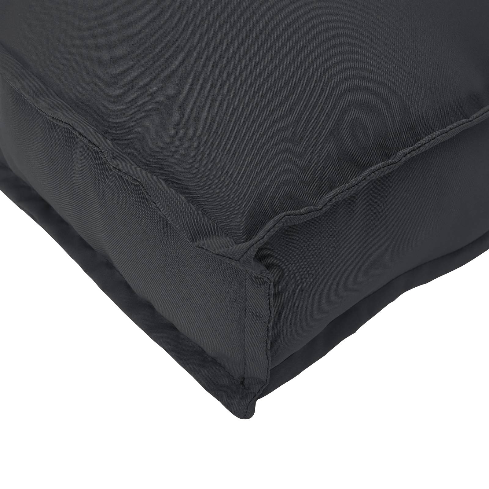 vidaXL Paletten-Sitzkissen Schwarz 120x80x12 cm Oxford-Gewebe