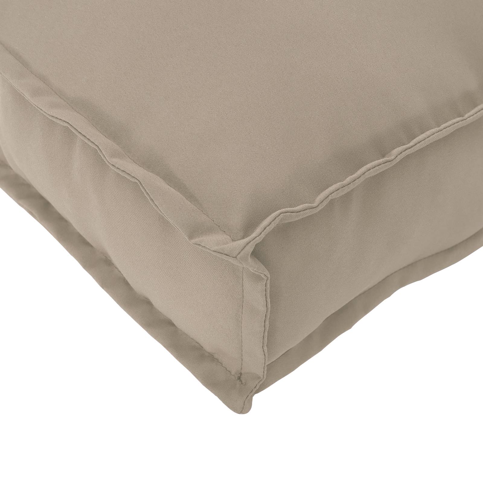 vidaXL Paletten-Rückenkissen Taupe 120x40x12 cm Oxford-Gewebe