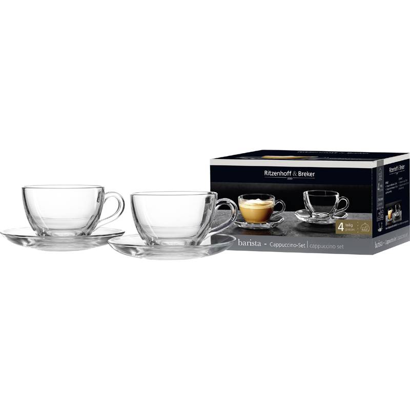 Ritzenhoff & Breker Cappuccino-Set BARISTA, 4-teilig