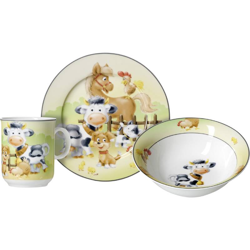 Ritzenhoff & Breker Geschirr-Set HOFTIERE, 3-teilig