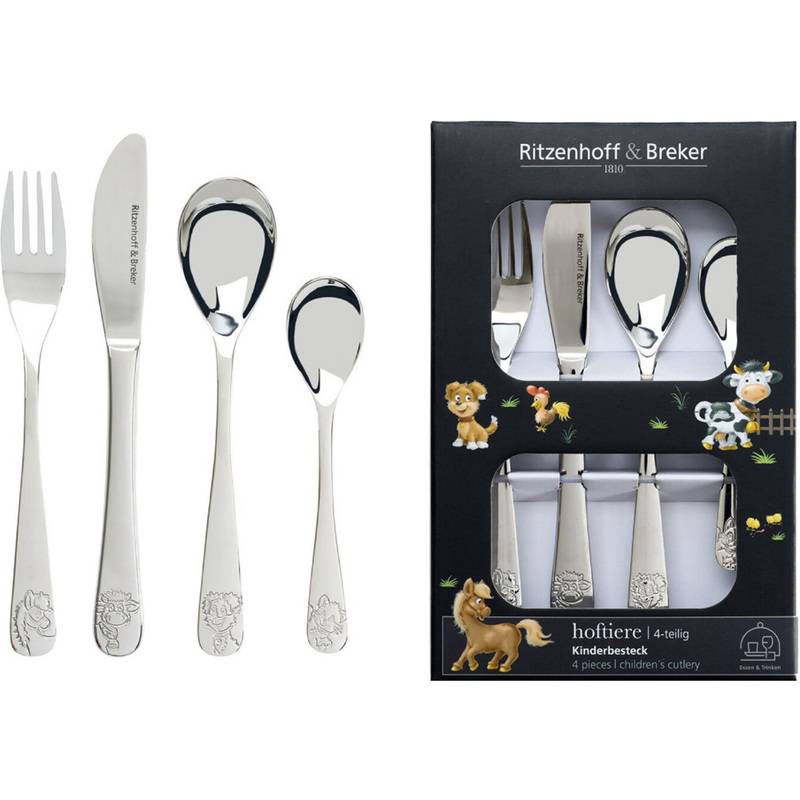 Ritzenhoff & Breker Kinderbesteck HOFTIERE, 4-teilig