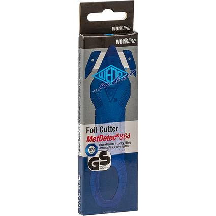 WEDO Folienschneider MetDetec 864, detektierbar, blau