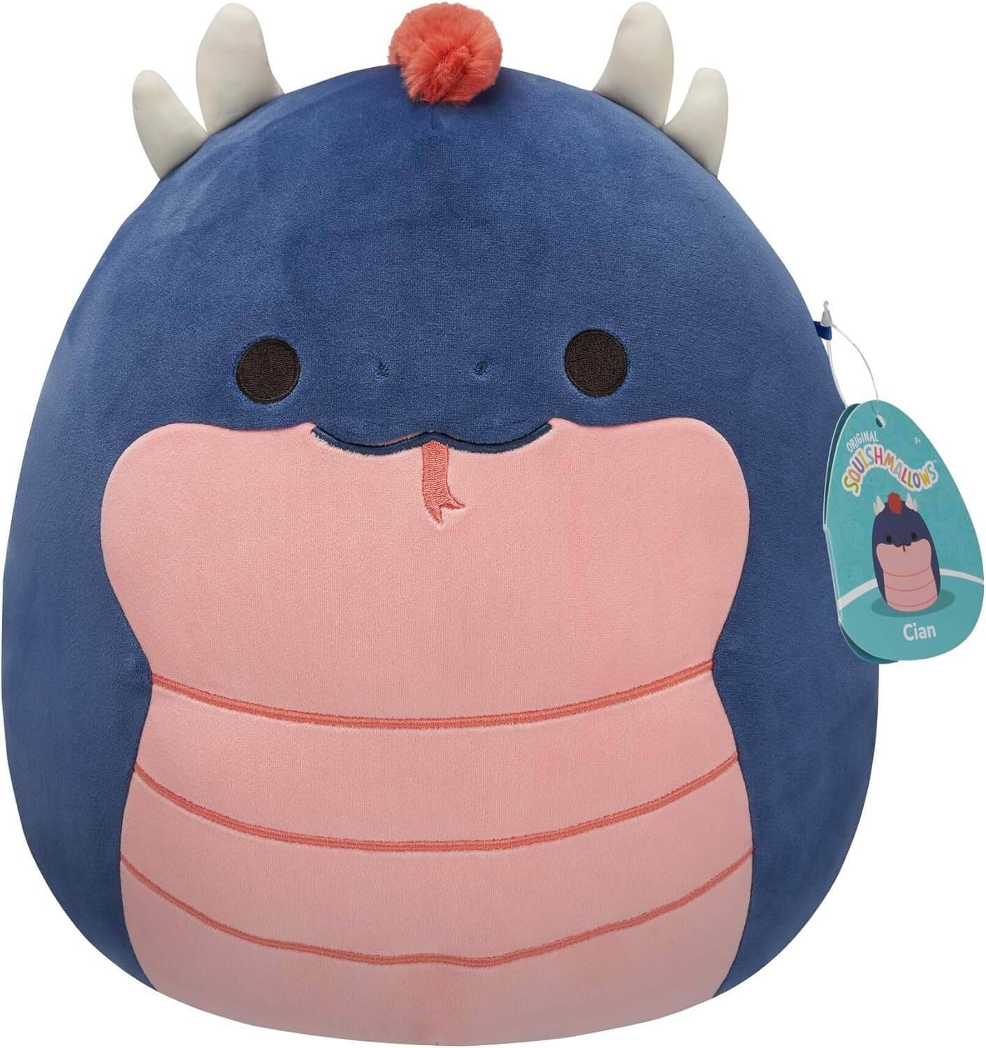 Jazwares SQJW1220A; SQCR06387 - Squishmallows Serie 20 - 30 cm (12") - Cian der Basilisk