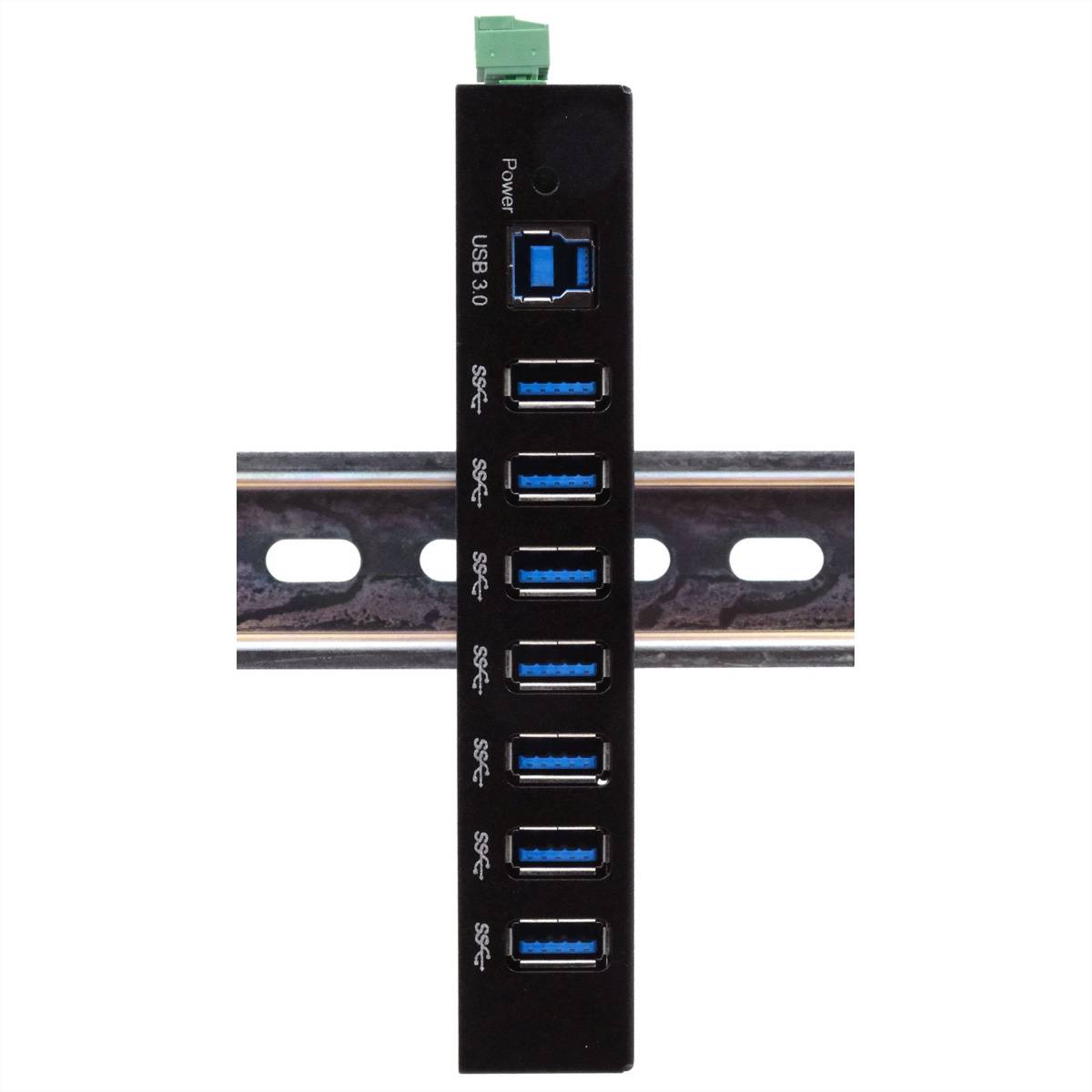EXSYS EX-11237HMS-2 7 Port USB 3.2 Gen 1 HUB Din-Rail Kit