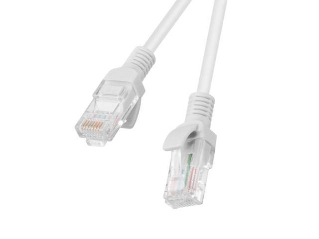 LANBERG Patchkabel CAT.5E UTP 0,5m Fluke Zertifikat grau Kabel RJ45 Cat.5e