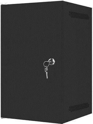 LANBERG 10 9U 280x310 Wandgehäuse Metalltür (FlatPack) sw Multimedia-Technik 10 Gehäuse und