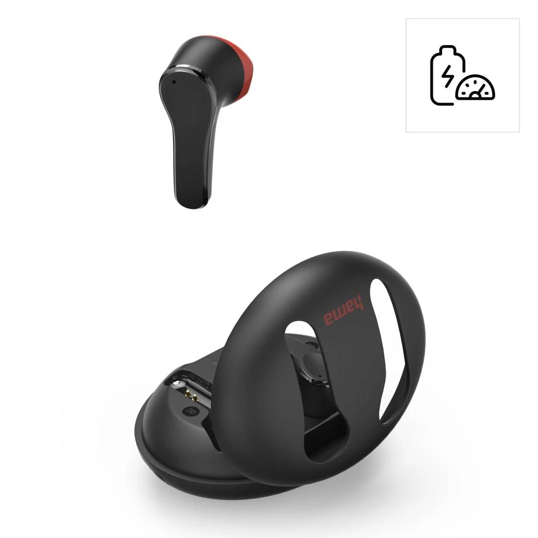 Hama Spirit Unchained, True Wireless Stereo (TWS), 20 - 20000 Hz, Anrufe/Musik, 45 g, Kopfhörer, Schwarz