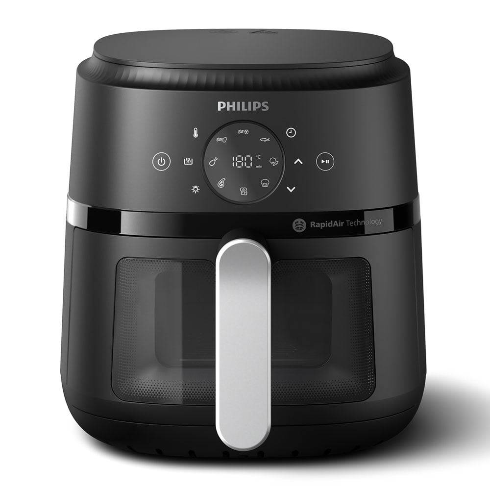 Philips 2000 Series NA221 Heißluft-Fritteuse schwarz/silber