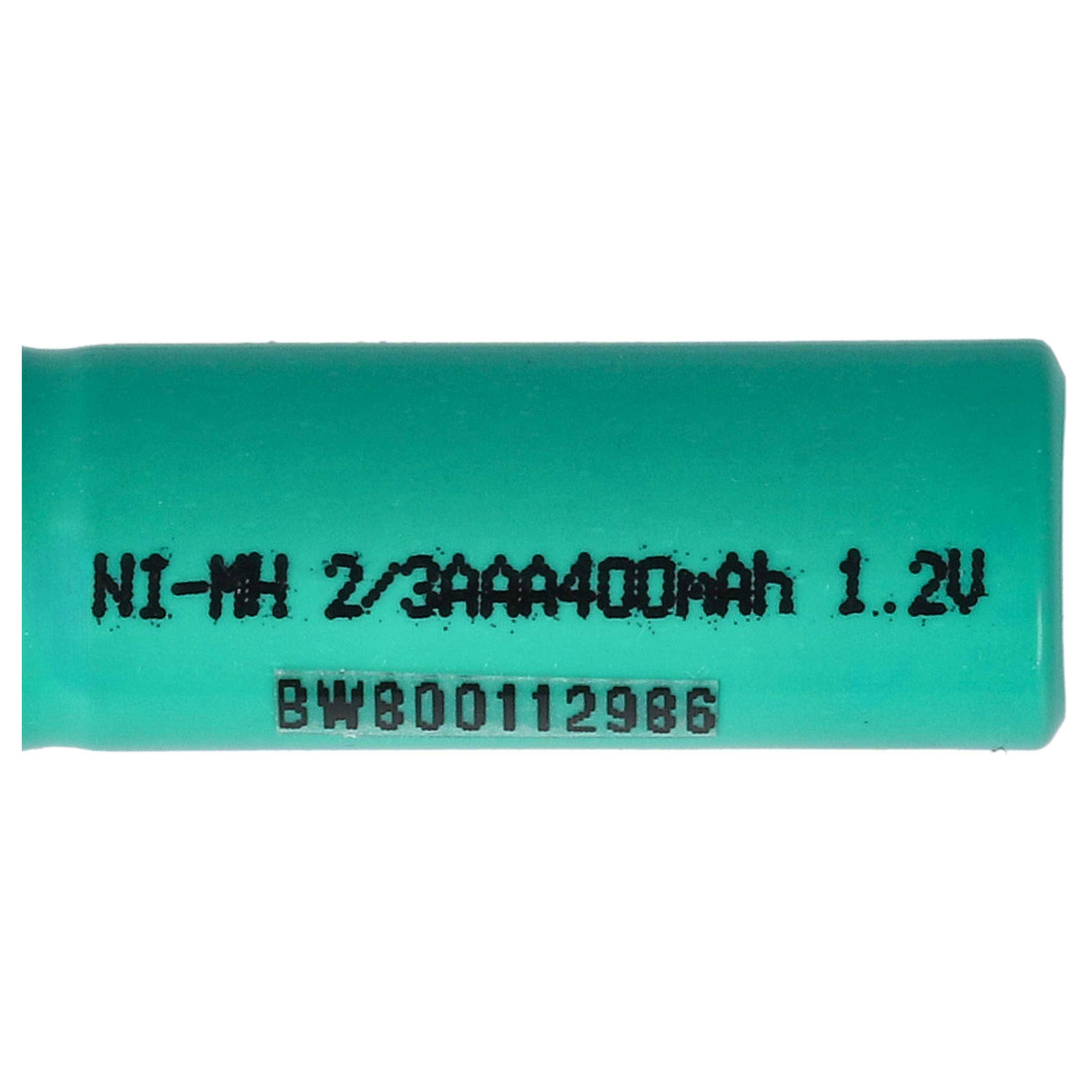 Grüner wiederaufladbarer Ni-MH-Batterieakku mit der Bezeichnung 