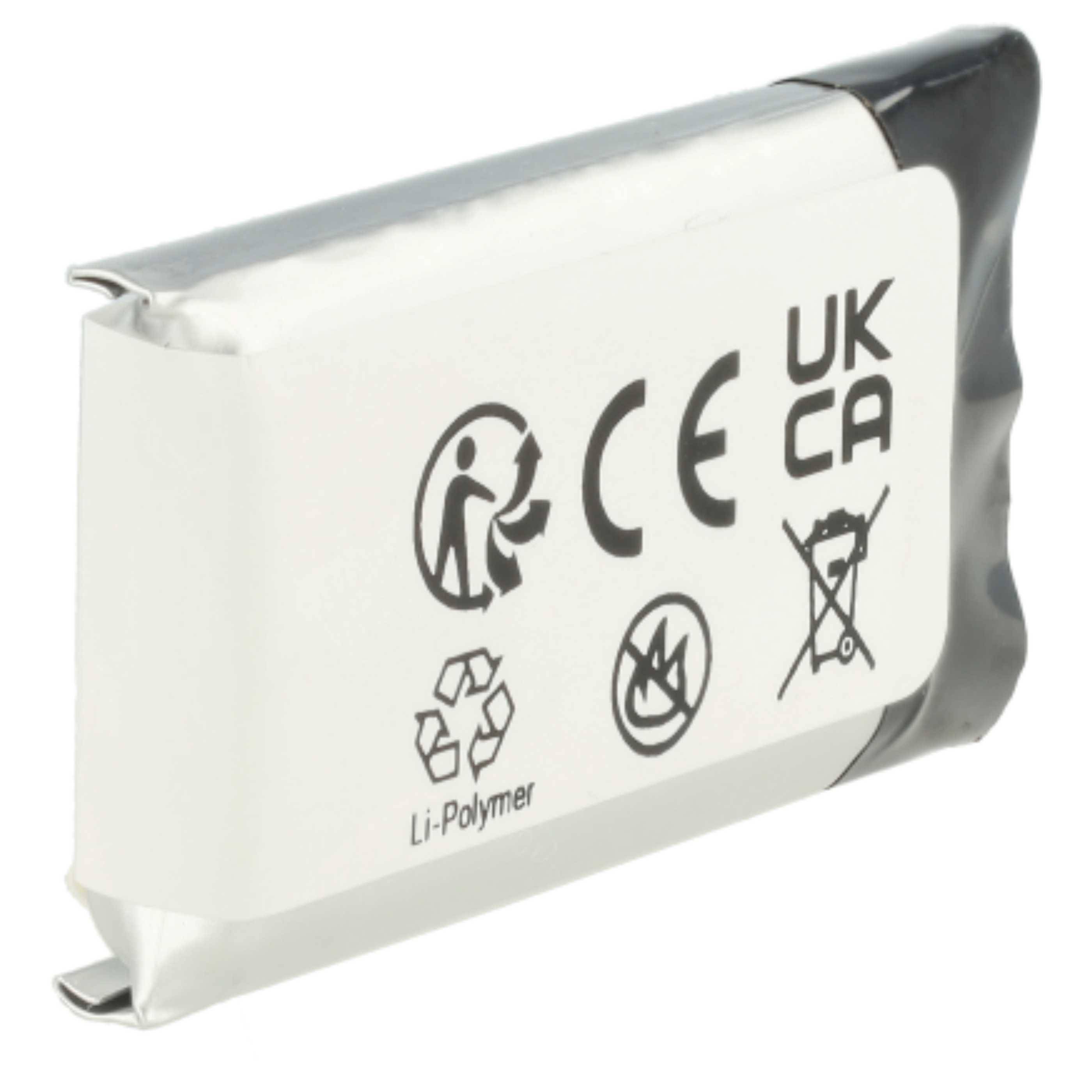 vhbw 5x Akku Ersatz für Plantronics 211425-01, 202555-01 für Wireless Headset Kopfhörer (510 mAh, 3,7 V, Li-Polymer)