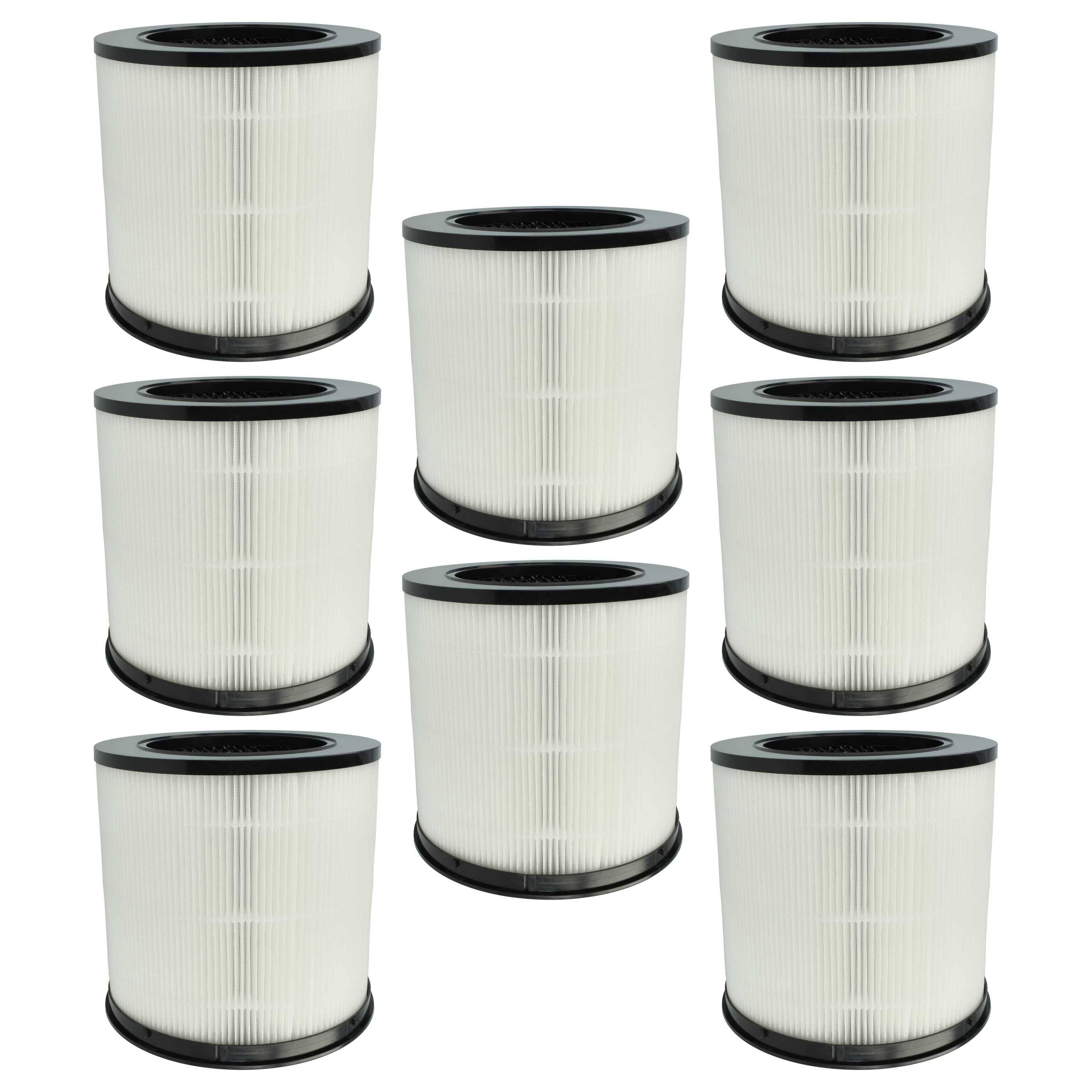 vhbw 8x Luftilter Ersatz für Xiaomi BHR5861GL, AFEP7TFM01 für Luftreiniger - Kombifilter Vorfilter + HEPA + Aktivkohle
