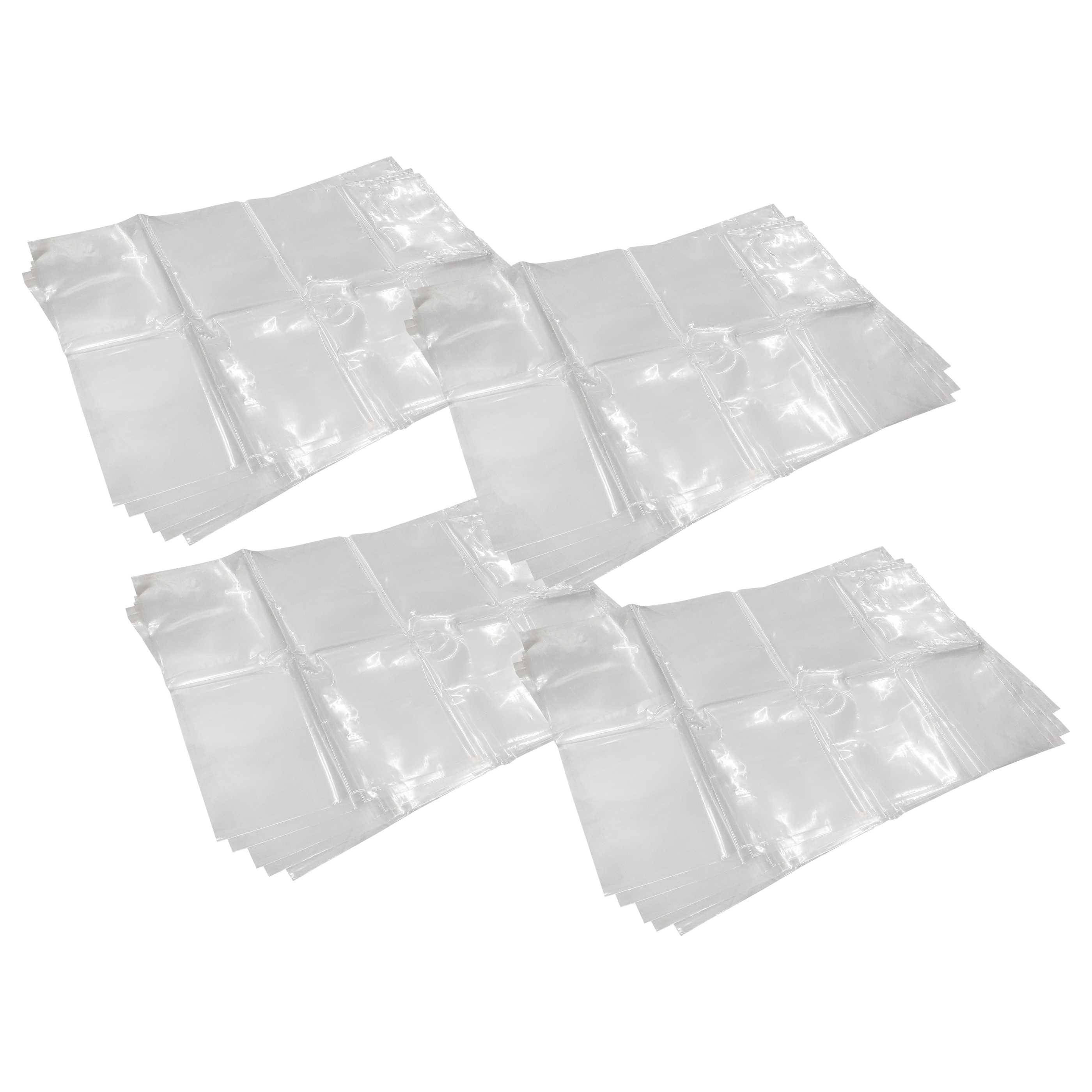 vhbw 20x Entsorgungsbeutel kompatibel mit Dustcontrol S 34000X, 11000, 21000, 32000 Staubsauger - 110cm x 70cm, Transparent