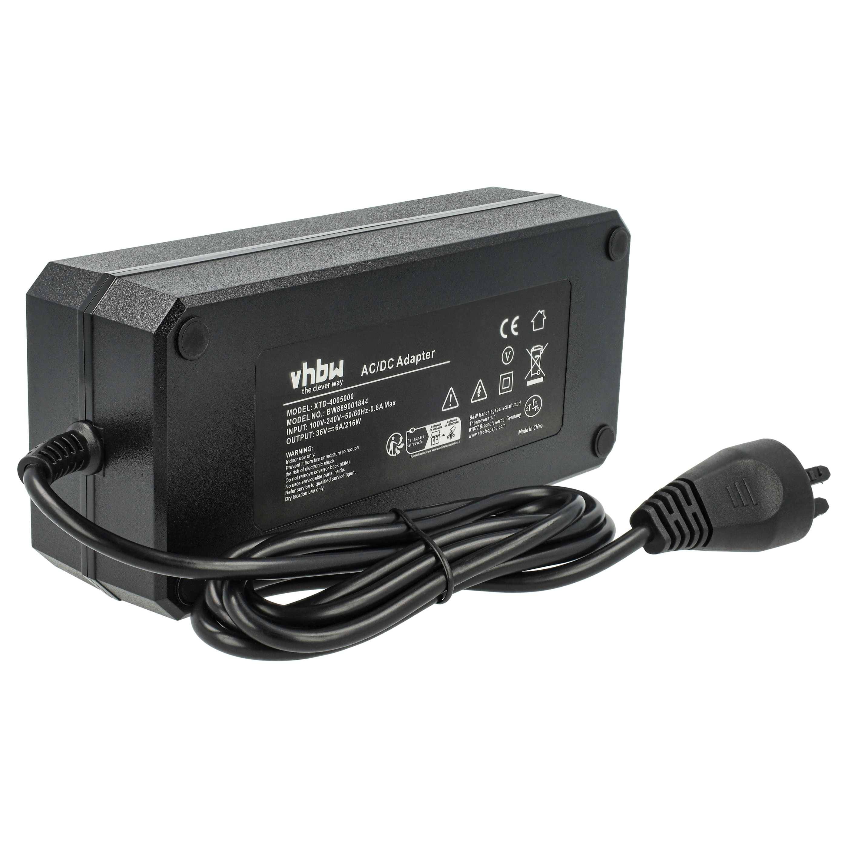 vhbw Ladegerät kompatibel mit Bosch 0 275 007 547, 0 275 007 548, Active Line, 0 275 007 549, 0 275 007 550 Fahrradakkus, E-Bike - Für Akkus