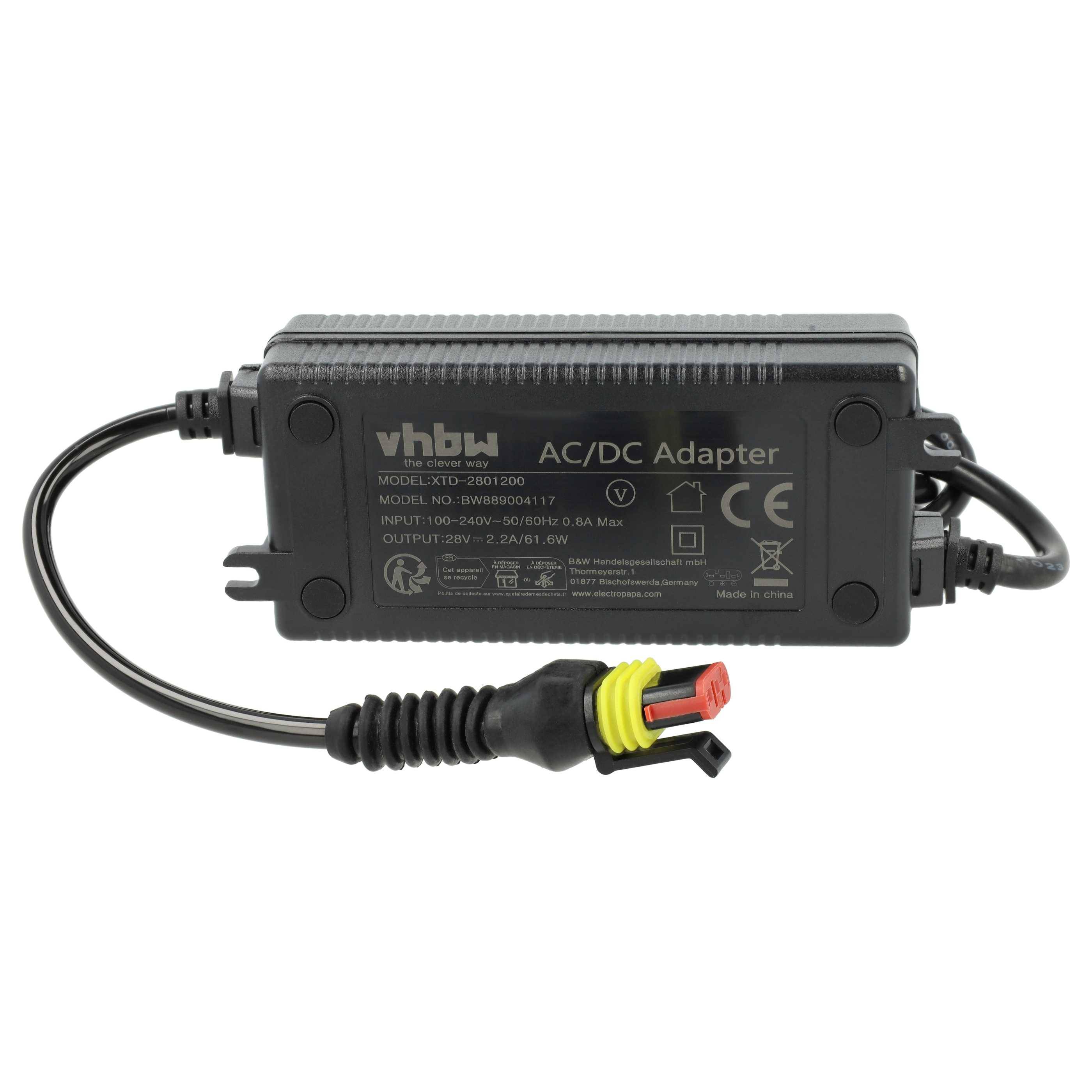 vhbw Netzteil kompatibel mit Husqvarna Automower 520 Rasenmäher, Mähroboter - 11,5 cm