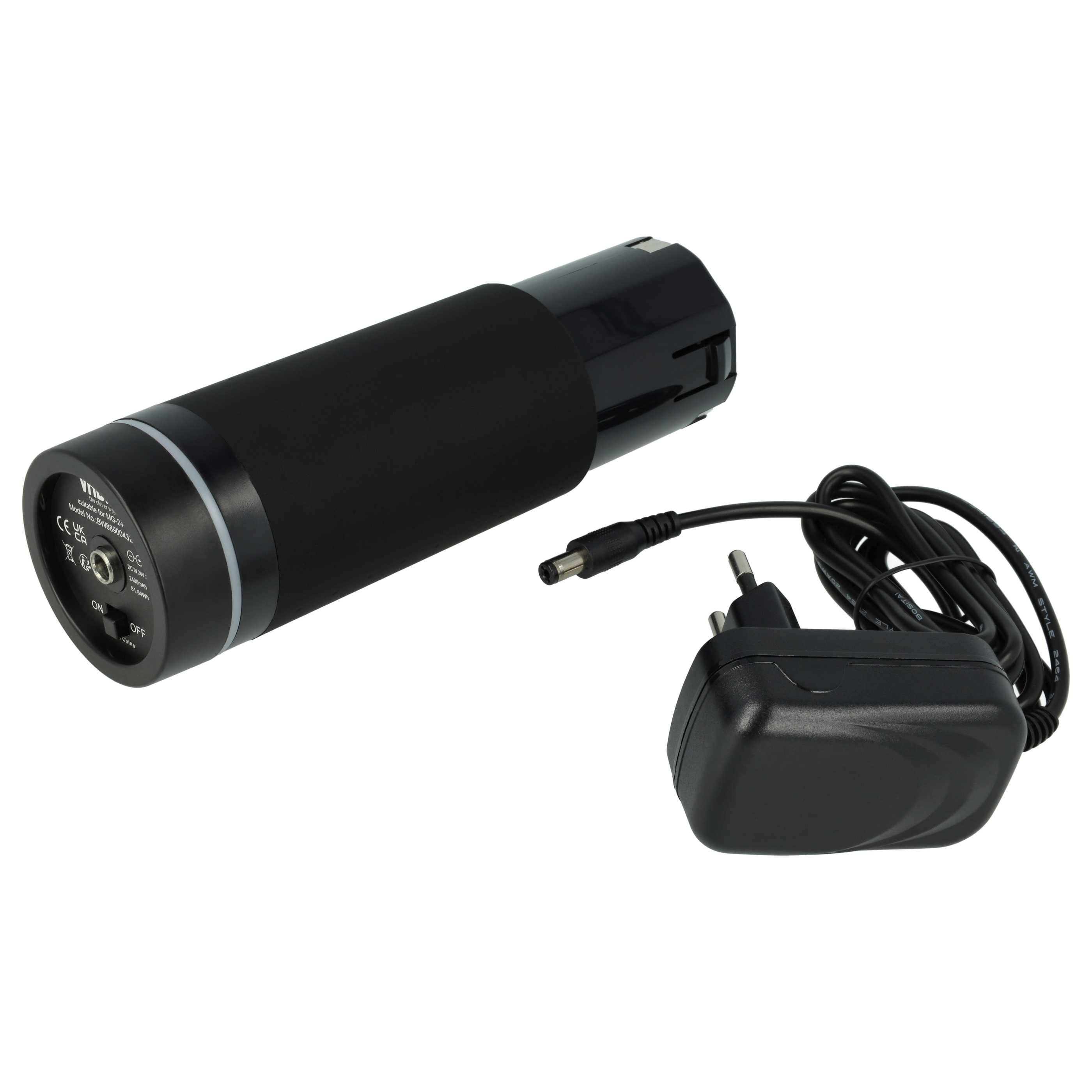 vhbw 2-tlg. Lade-Set kompatibel mit Hyperice Hypervolt Massagegerät, Massagepistole - Akku, Ladegerät
