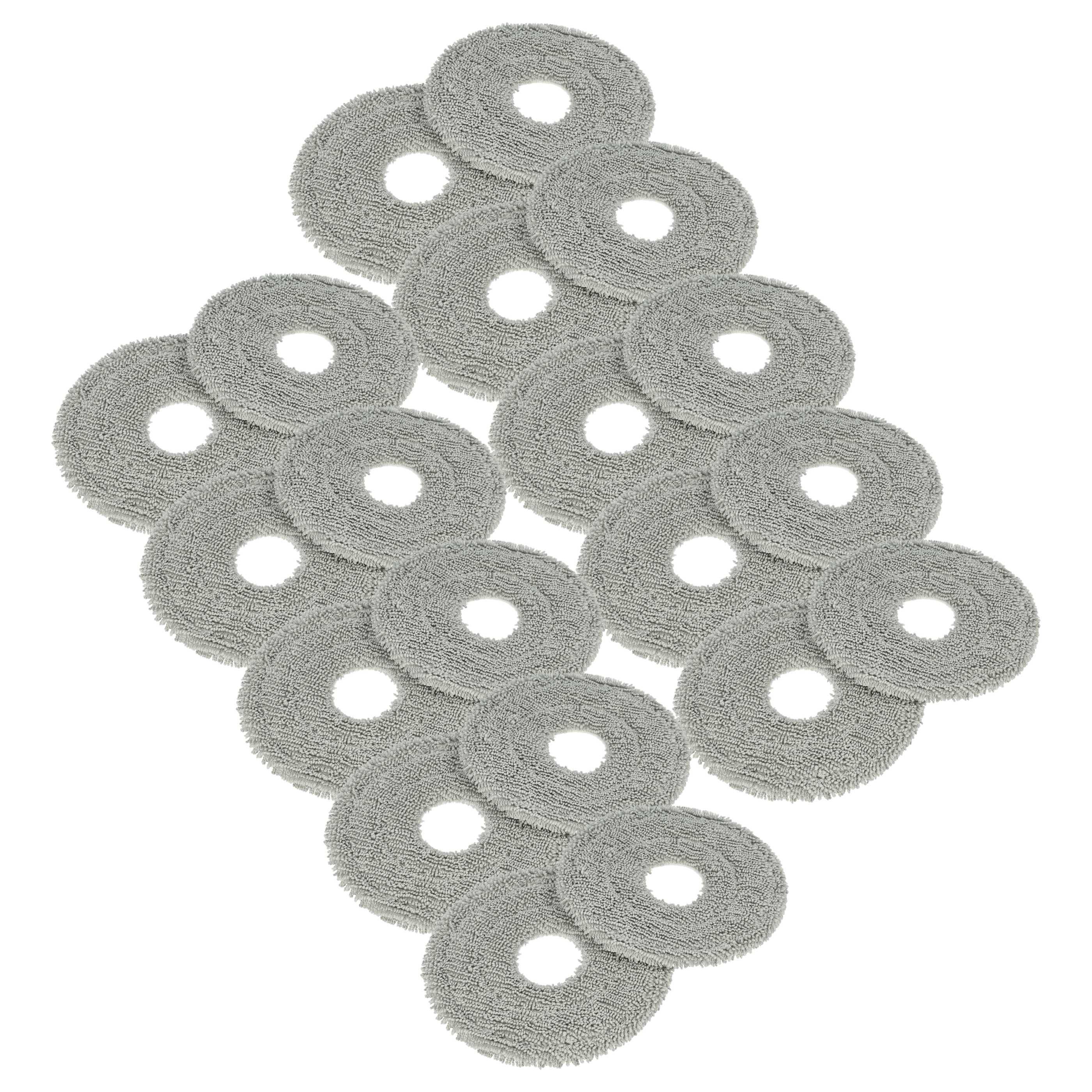 vhbw 20x Wischtuch kompatibel mit Dreame L30 Ultra Wischroboter, Putzroboter - Mopptuch, Wischmopp-Pad - Mikrofaser-Pad