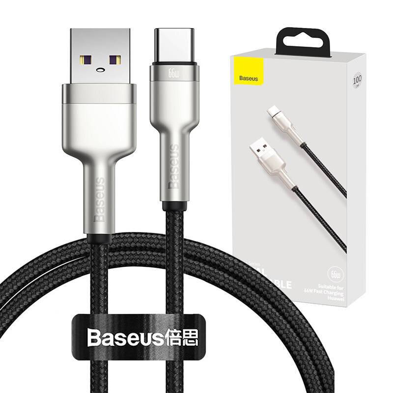 USB-Kabel für USB-C Baseus Cafule, 66W, 1m (schwarz)