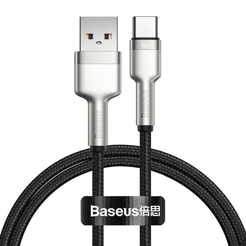 USB-Kabel für USB-C Baseus Cafule, 66W, 1m (schwarz)