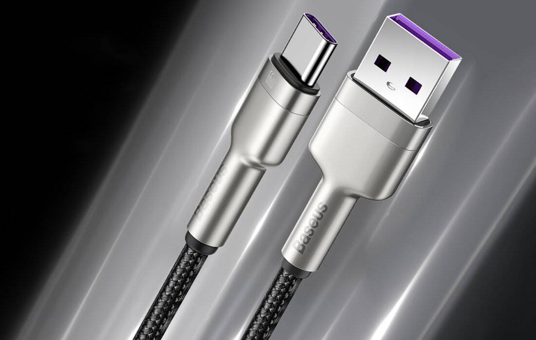 USB-Kabel für USB-C Baseus Cafule, 66W, 1m (schwarz)