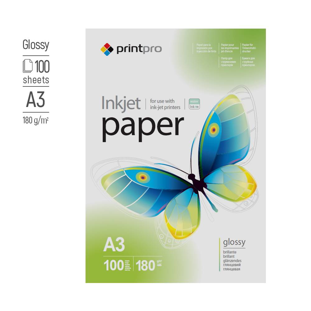 ColorWay Fotopapier PrintPro glänzend 180g/m², A3, 100 Blatt